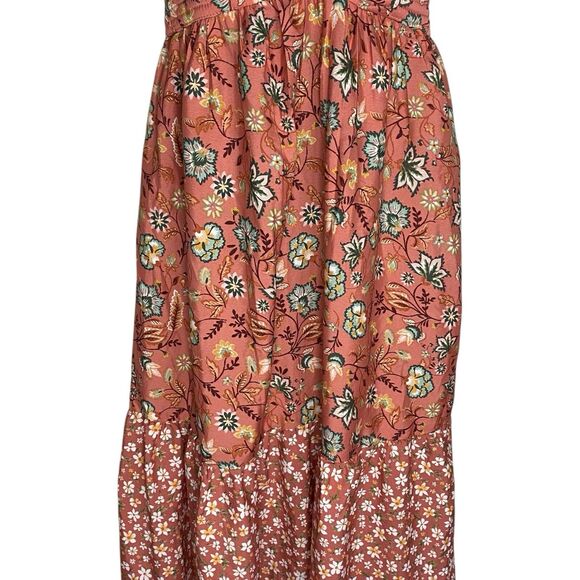 NWT Band of the Free Maxi Dress Womens S Floral Tiered Cottage Boho Flowy Smock - Picture 5 of 16